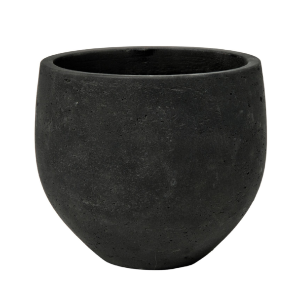 Charcoal Grey Fibre Cement Pot - 17CM
