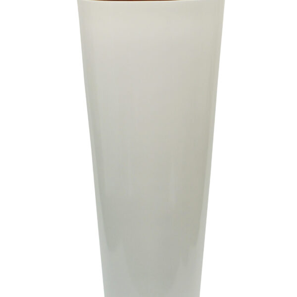 White Glossy Tall Planter - 30cm Liner incl.