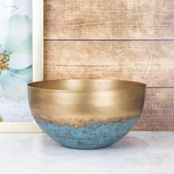 Bronze & Verdigris Bowl
